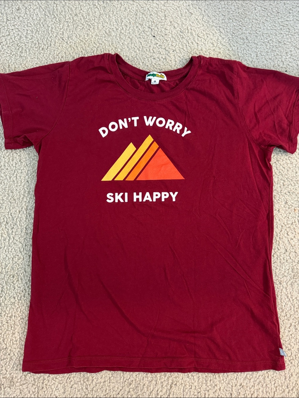Tipsy Elves Burgundy 'Don't Worry Ski Happy' Graphic Tee